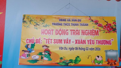 Rộn ràng hội thi gói bánh chưng, bày mâm ngũ quả Xuân Bính Ngọ 2026 TRƯỜNG THCS THỊNH THÀNH